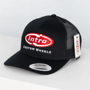 Black 5 Panel Retro YP Trucker (CURVED)