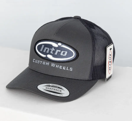 Charcoal 5 Panel Retro YP Trucker (CURVED)