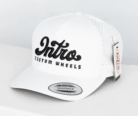 Chunky Intro Script Classic 5 Panel Perforated Snapback